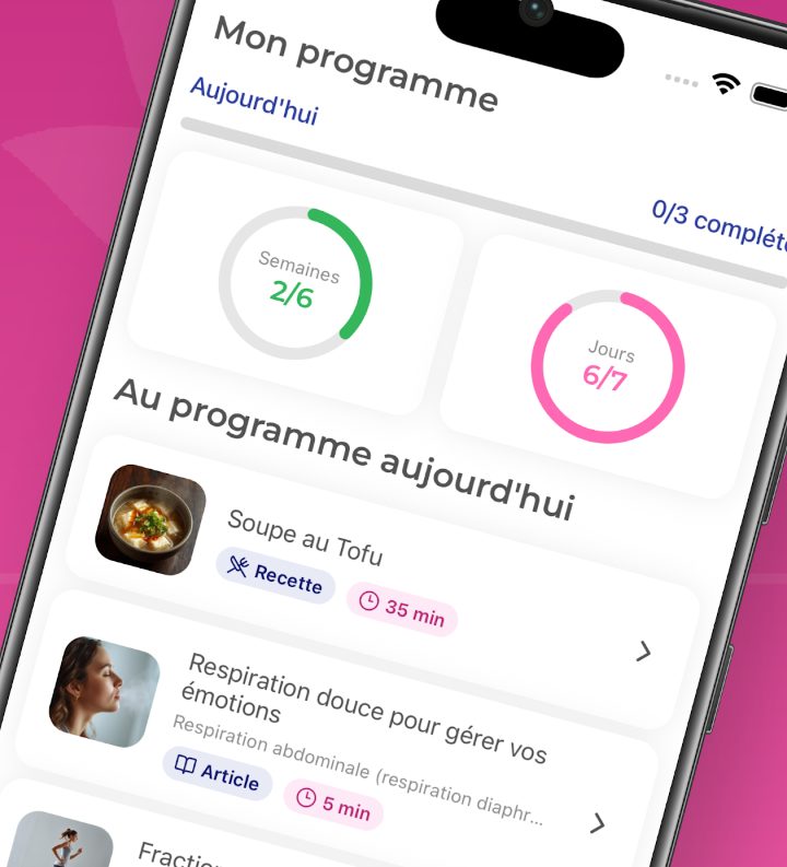 Programme d’accompagnement de la semaine