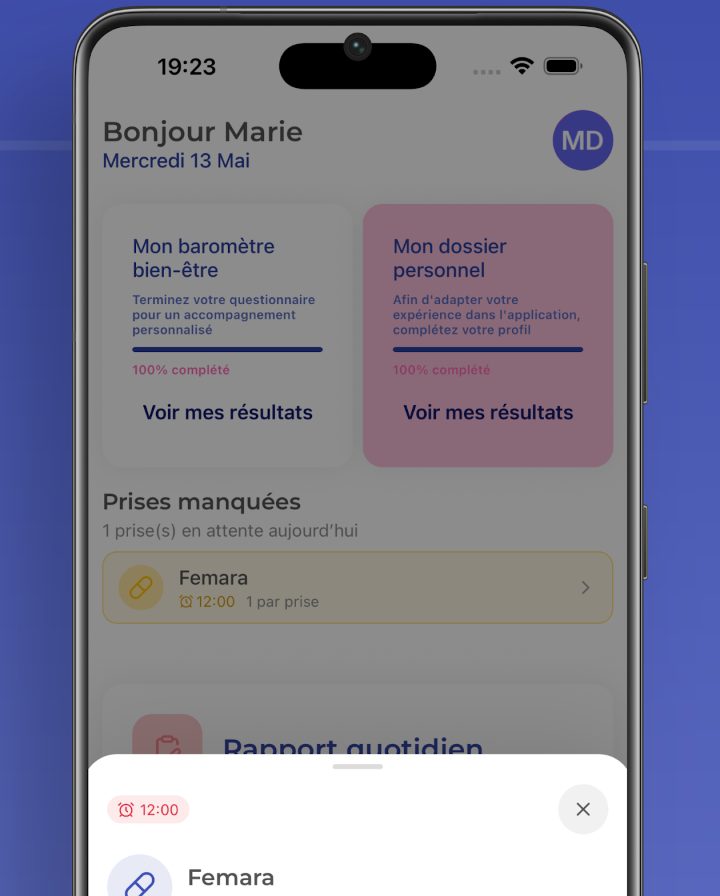 Rappel de prise de traitement