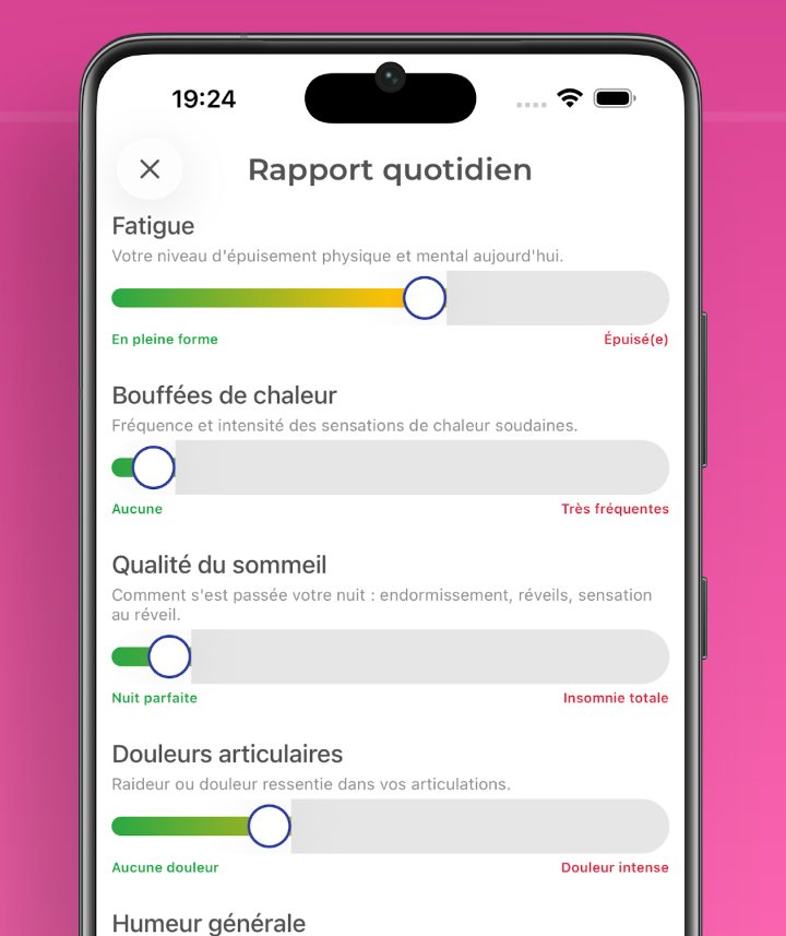 Rapport quotidien de l’application
